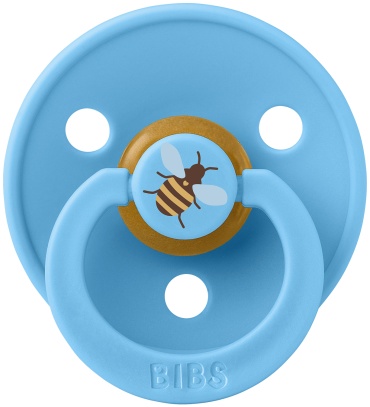 Пустышка BIBS Studio Colour - Bumblebee - Breeze 18+ мес, 1 шт, голубой