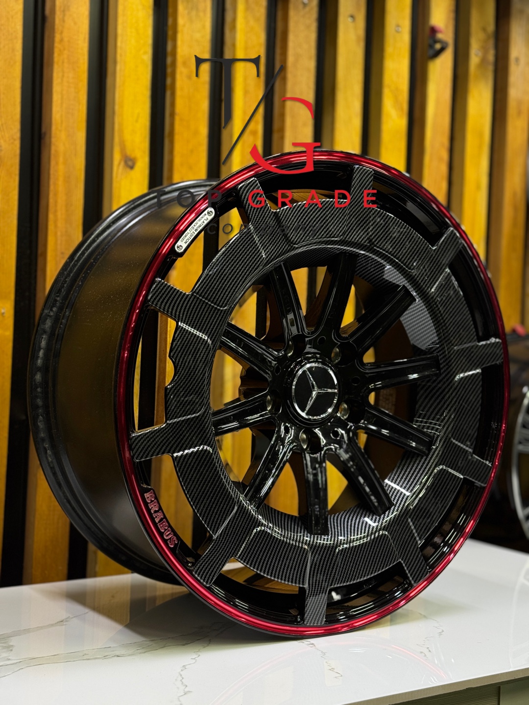 Mercedes-Benz BRABUS TG555 10x22/5x130 D84.1 ET36 4 диска черный, серебристый, красный