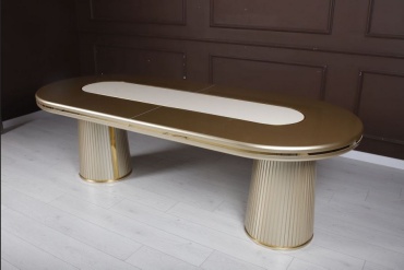 Обеденный стол IDEAL Париж, 300х80x120 см, ЛДСП, золотой