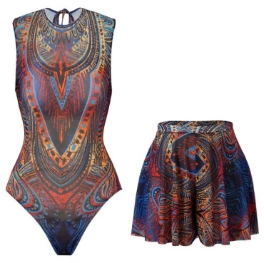 Купальник слитный Omg shop темно-голубой