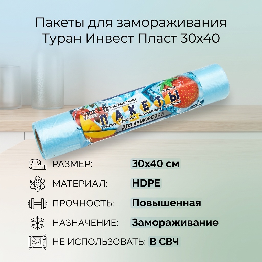 Туран Инвест Пласт пакет 4876000100639 для замораживания