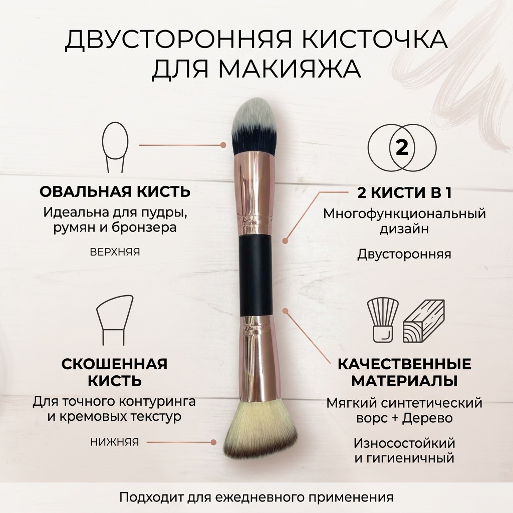 Annina Двусторонняя кисточка 1