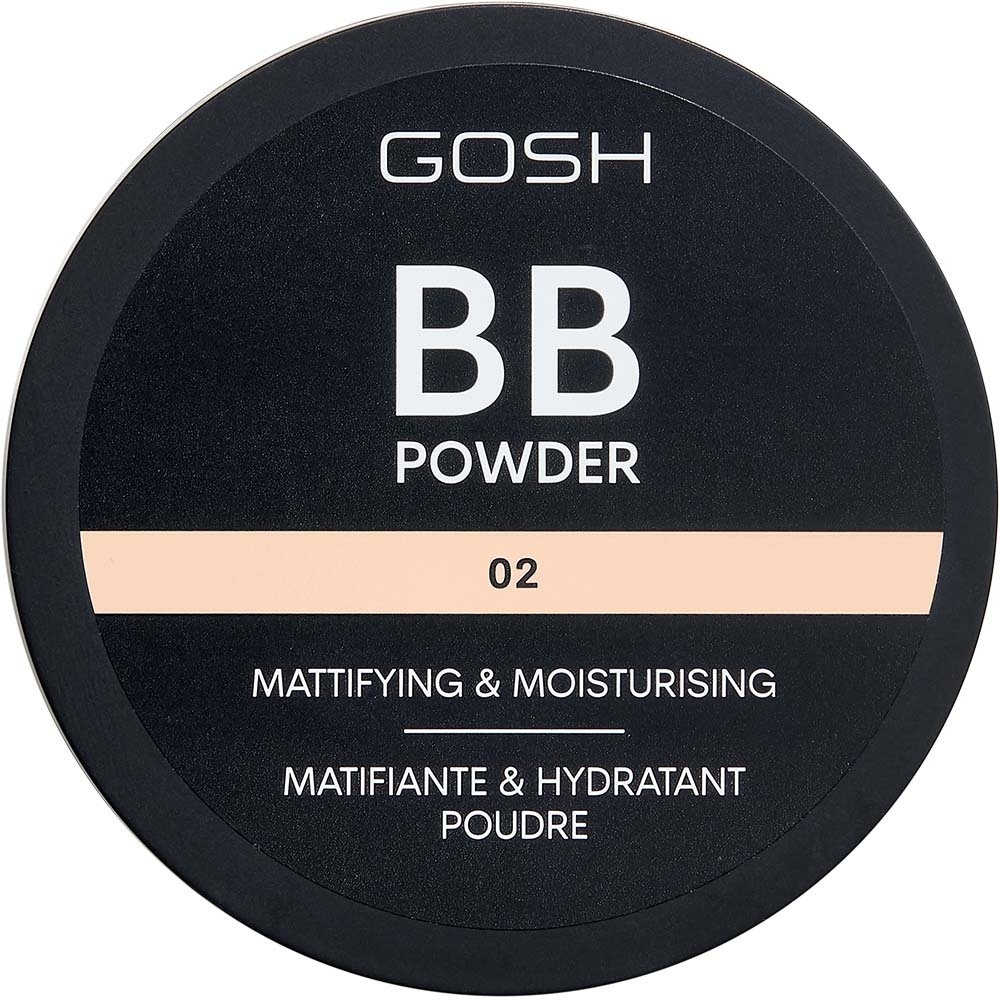 Пудра GOSH BB Powder сухая 02 Sand светлый натуральный