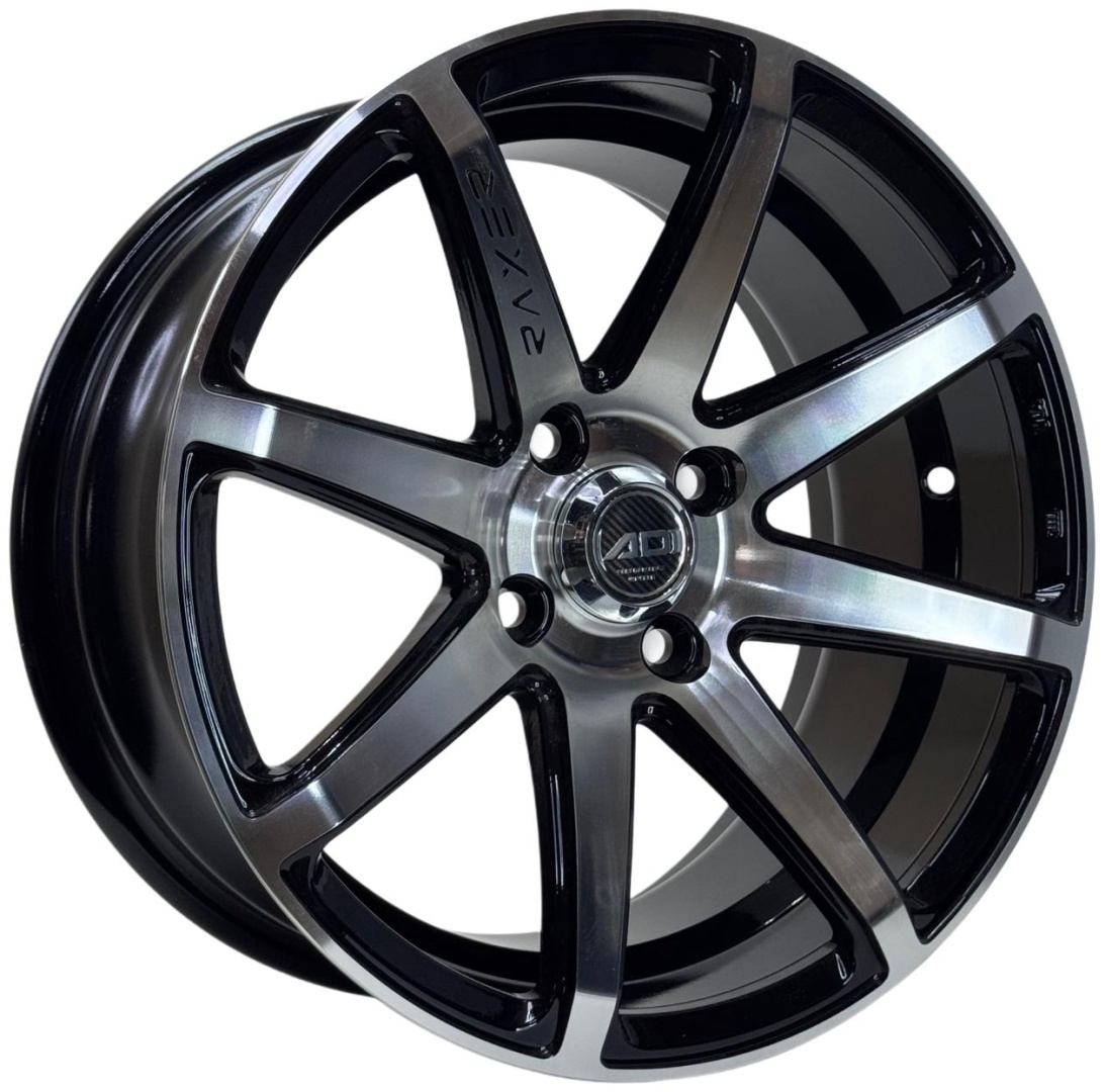 Wheels 3733DD 7x15/4x100 D67.1 ET30 4 диска черный, хром