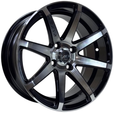 Wheels 3733DD 7x15/4x100 D67.1 ET30 4 диска черный, хром