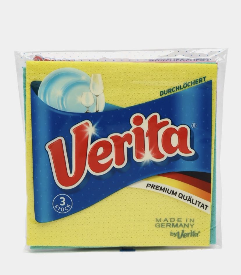 Тряпка универсальная Verita 751234903 3 шт, микрофибра