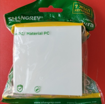 Выключатель клавишный SHANGREY electric SE12-0100-111, белый