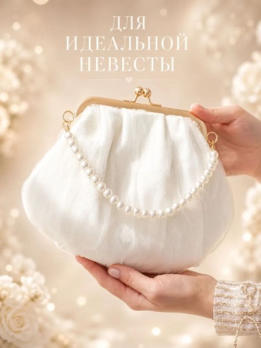 Клатч Неушанка полиэстер бежевый