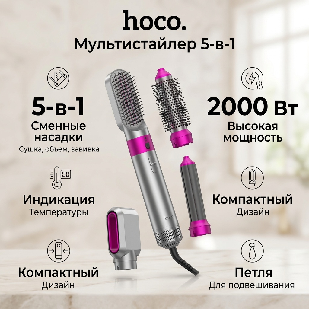 856781200 компактный фен розовый
