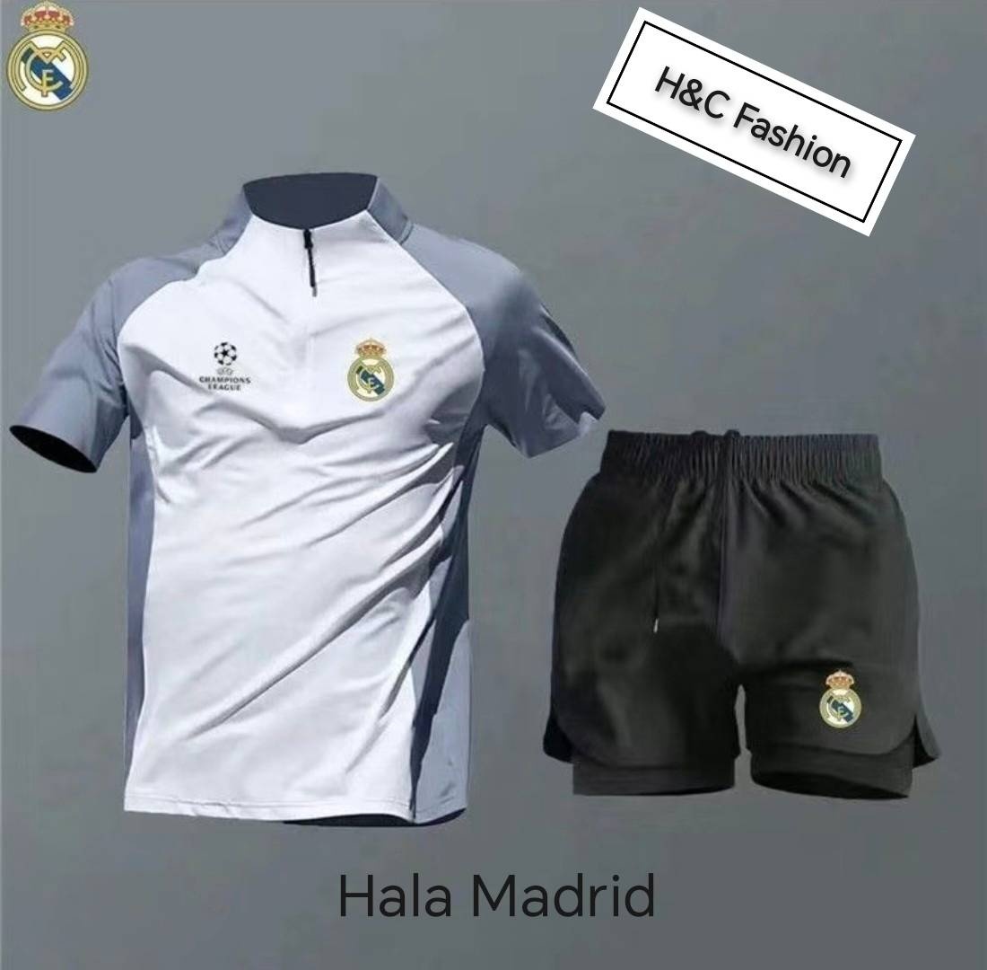 Спортивный костюм H&C Fashion белый, графит