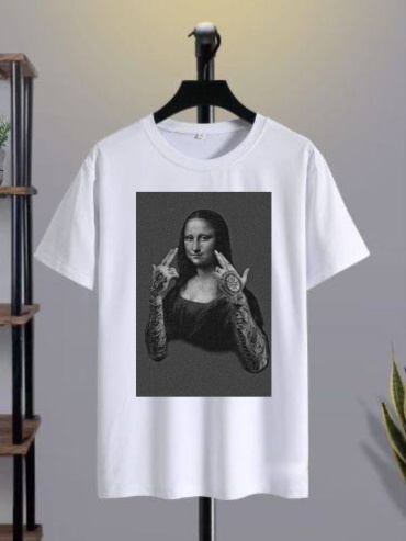 Футболка TMH_TREND.KZ Мона Лиза Джоконда белый