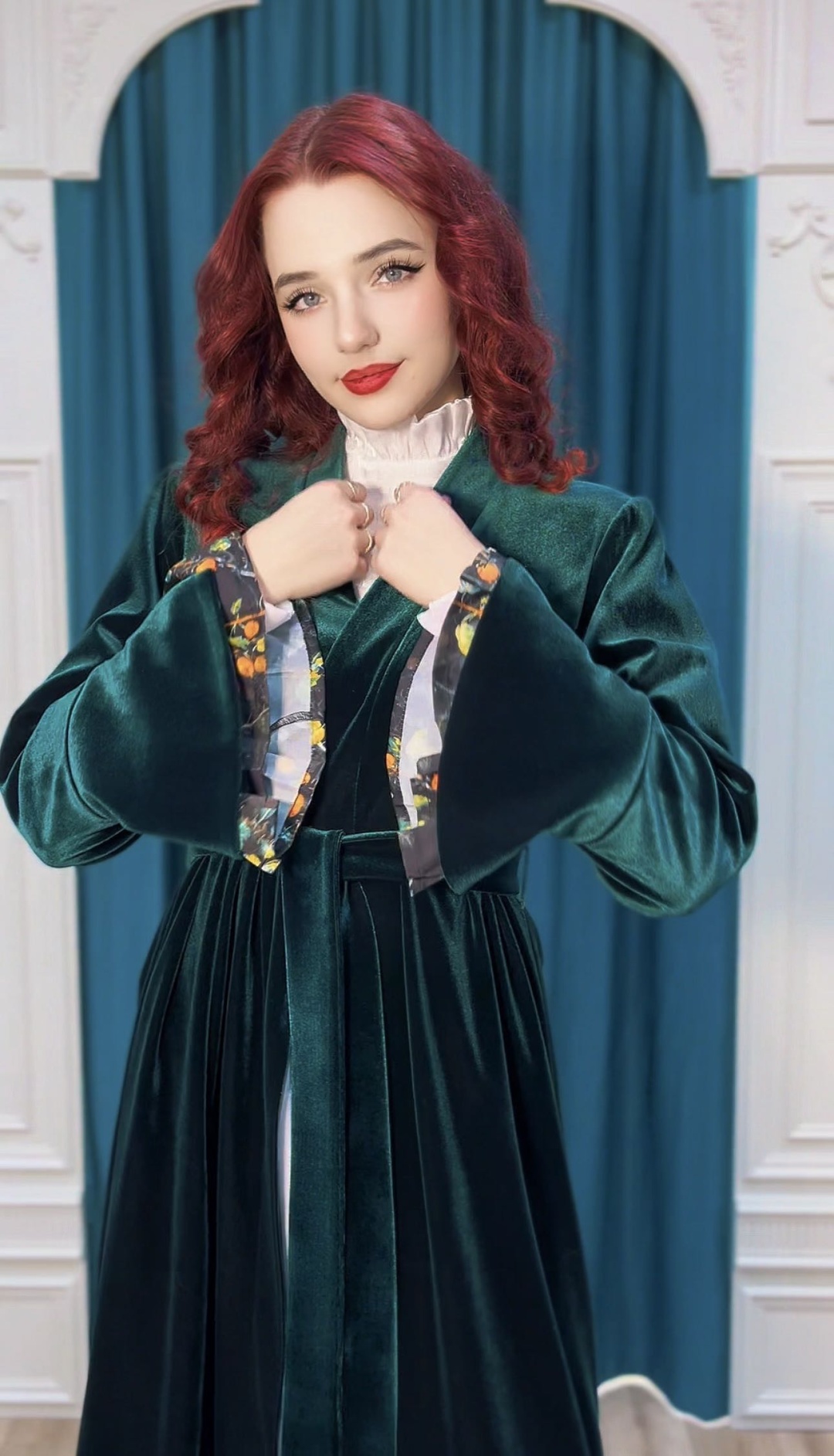 Национальный костюм Rudeni fashion house мультиколор, темно-зеленый