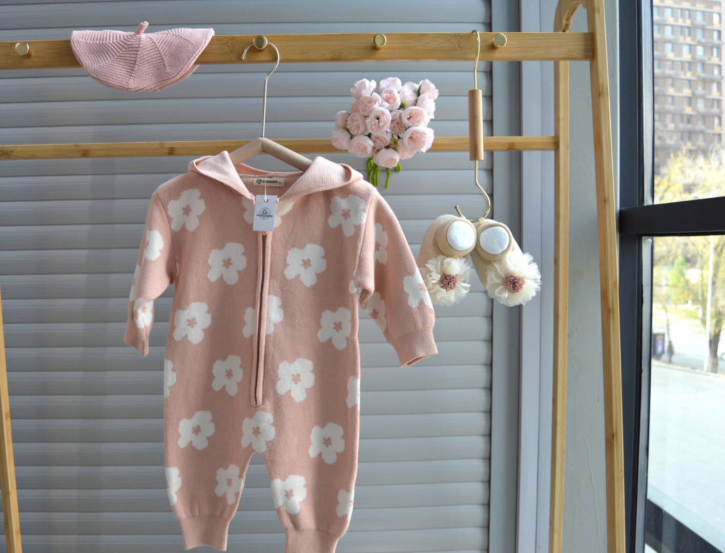 Комбинезон inzhubaby розовый