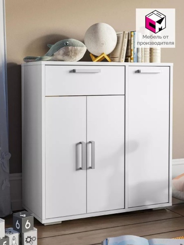 Комод ASOMI 1F65C183CE184A33, 75x33x80 см, белый