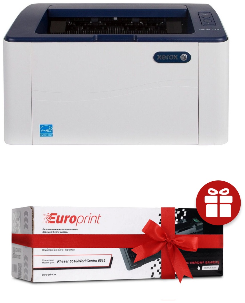 Принтер Xerox Phaser 3020BI + картридж Europrint EPC-106R02773