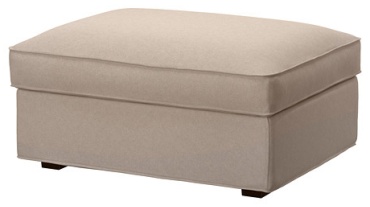 Пуф IKEA KIVIK, 90x70x43 см, бежевый