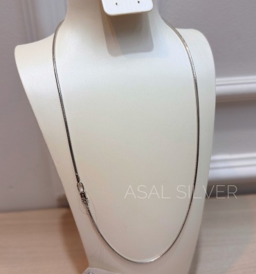 ASAL SILVER 8105501 длина 60 см, вес 9.3 г серебро, плетение панцирное