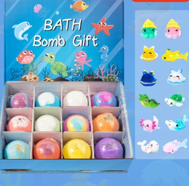 Бомбочки для ванны с игрушкой внутри детский набор