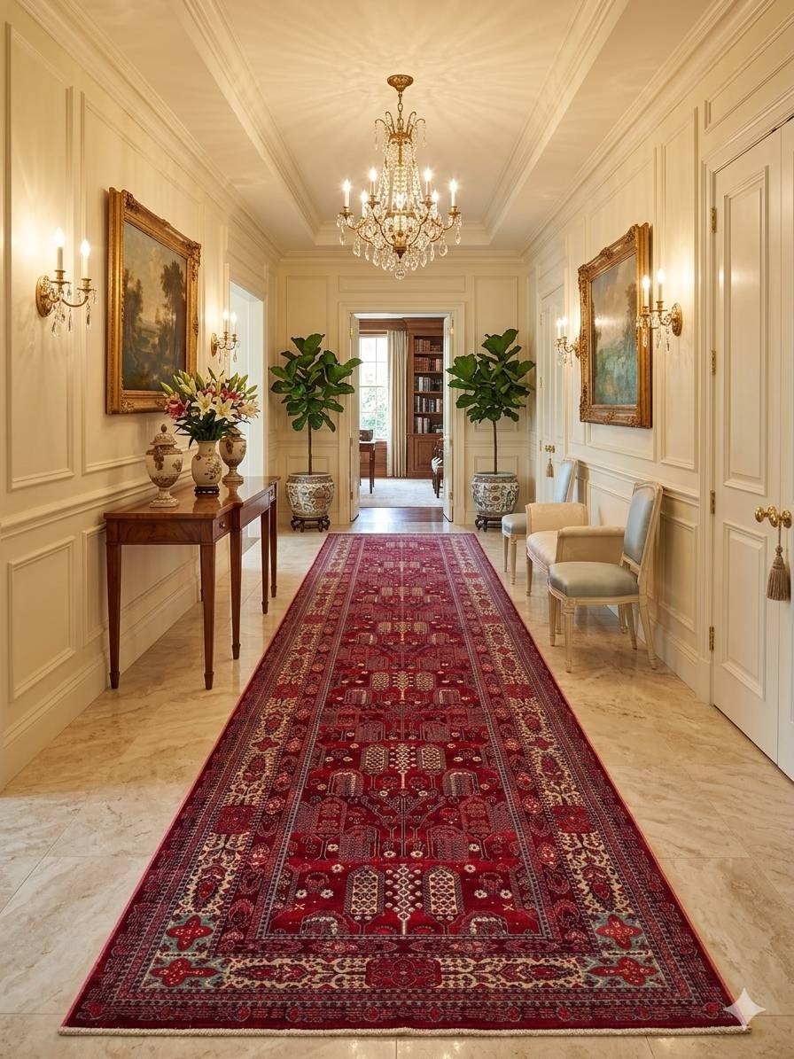 Ковровая дорожка Bal Carpet короткий ворс, хлопок, шелк, 200 см x 8 м