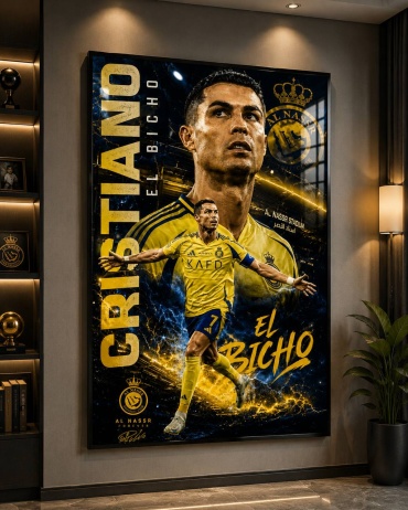 Картина Cristiano Ronaldo – Al Nassr в раме 70x100 см