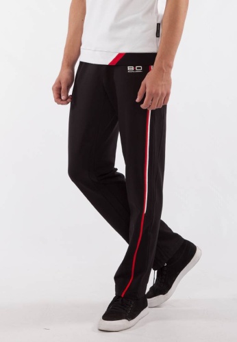 Спортивные брюки BODRO DESIGN черный, красный
