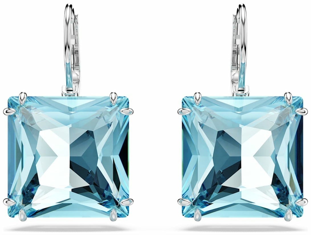 Серьги Swarovski ювелирный сплав, кристаллы Swarovski