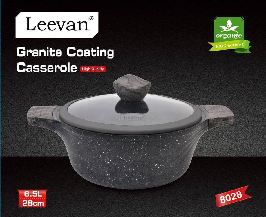 Казан Leevan 6.5 л, гранит