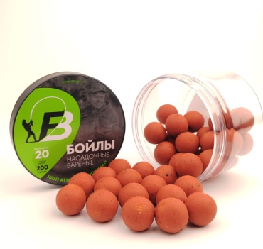 Fishing Band Бойлы варёные насадочные (в банке) Mandarin 20 мм 200 гр 0163 мандарин 0.2 кг