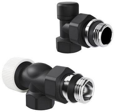 Royal Thermo термостатический комплект Royal Thermo Design 1/2"М30х1,5 (Черный) 1 шт