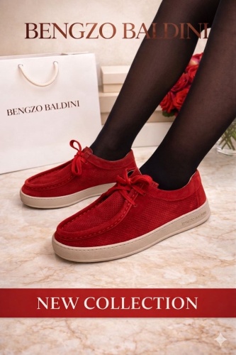 Кеды Bengzo Baldini BENGZO BALDINI красный