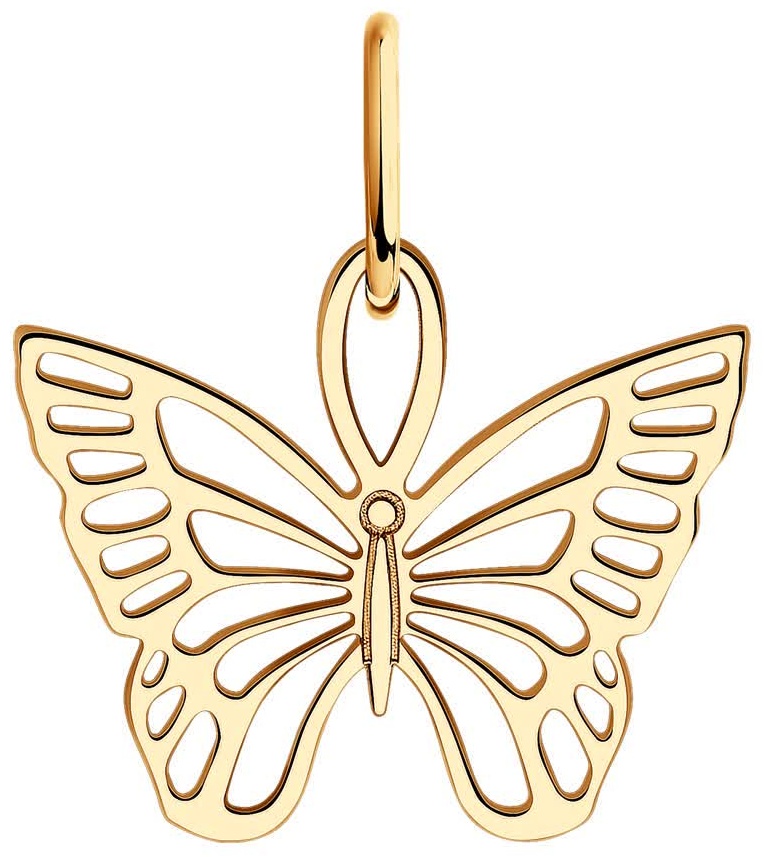 Подвеска LUXOR JEWELRY 034625 вес 0.39 г золото, без вставок