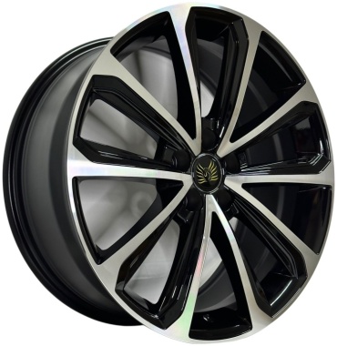 Top Grade L5566 8x19/5x108 D65.1 ET35 4 диска черный, серебристый