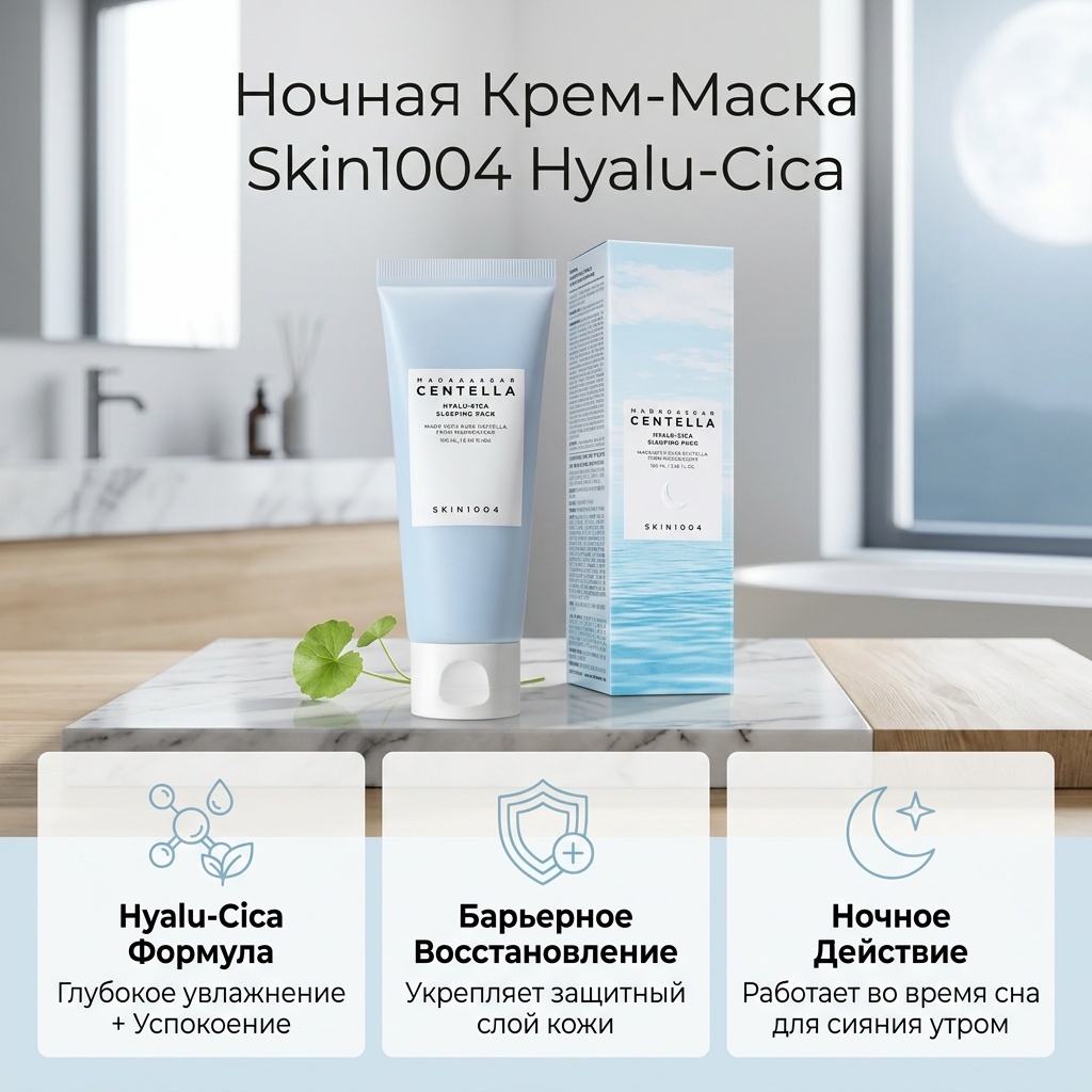 Маска для лица Skin1004 ночная Madagascar Centella Hyalu-Cica 1 шт