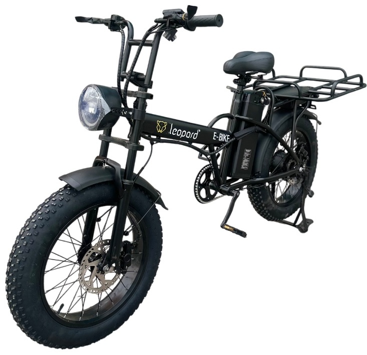 Электровелосипед Leopard Leopard 1500w 20 дюйм 2024 21 дюйм черный