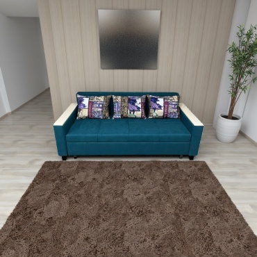 Диван Atyrau Divan MDF, 210х80 см, обивка ткань, бирюзовый