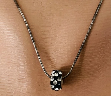 Колье HandMade 051 длина 43 см вес 5 г серебро, фианит Swarovski