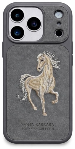 Чехол Santa Barbara Polo & Racquet Club для Apple iPhone 17 Pro Max серый