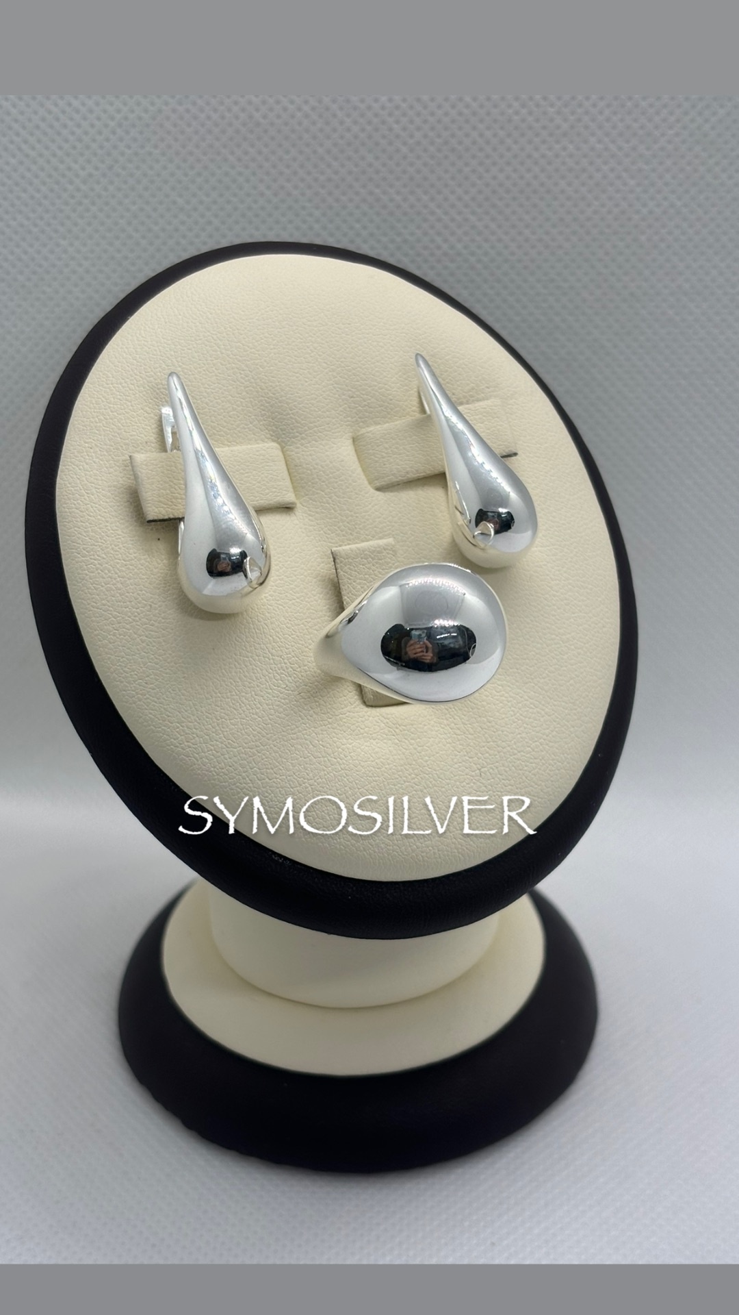 SymoSilver Капля вес 15 г серебро, без вставок