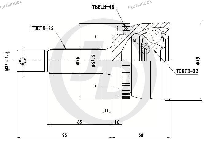 JD ШРУС JCT0105A