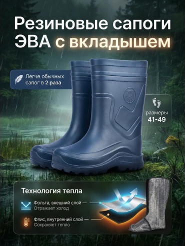 Полусапоги темно-синий