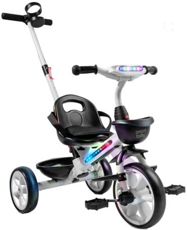 Трёхколёсный велосипед Amarobaby AB25-36SC/00 белый