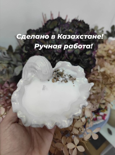Декоративная свеча Sofi_anna_ Морская 10 см, 1 шт