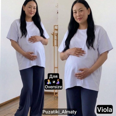Футболка Puzatiki белый, оливковый