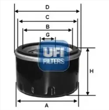 UFI масляный фильтр 23.251.00