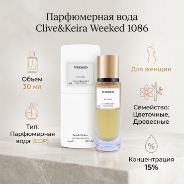 Clive&Keira Weekend парфюмерная вода EDP 30 мл, для женщин