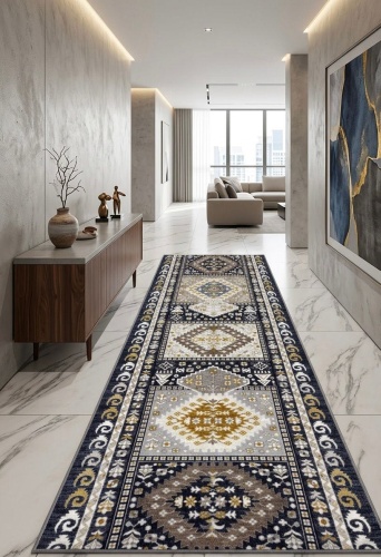 Ковровая дорожка Vitebsk carpets короткий ворс, хлопок, полипропилен, 80 см x 4 м