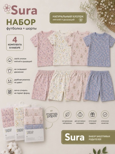 Комплект Mamas and papas мультиколор