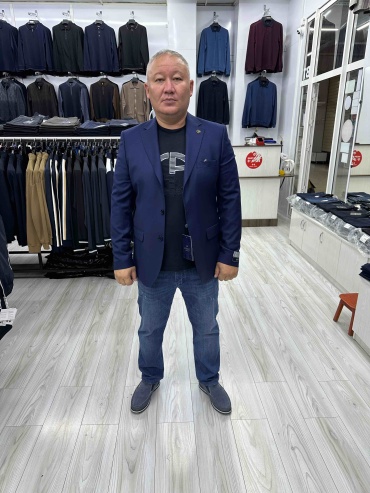 Пиджак однобортный Agiboss синий