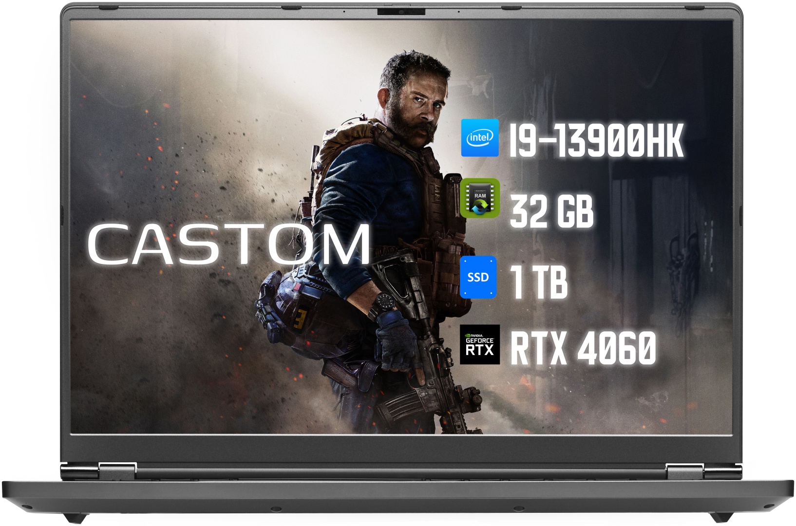 Ноутбук Castom GS-AH18 16" / 32 Гб / SSD 1000 Гб / Win 11 Pro / 135981815