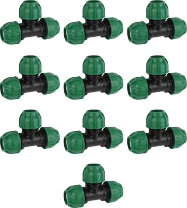 Тройник компрессионный IRRIPLAST  25*25*25 (10 штук в комплекте)